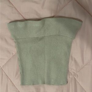 Tan White Fox Boutique Tube Top